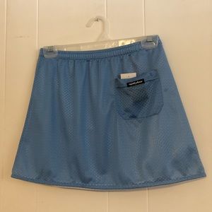 Reversible Blue and White Jersey Skirt